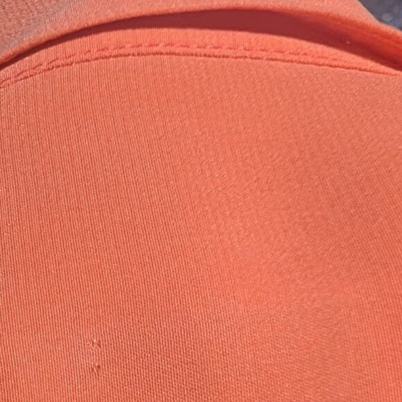 Equipment | Signature Slim Fit Silk Button-Up Shirt In Living Coral - Picture 12 of 14